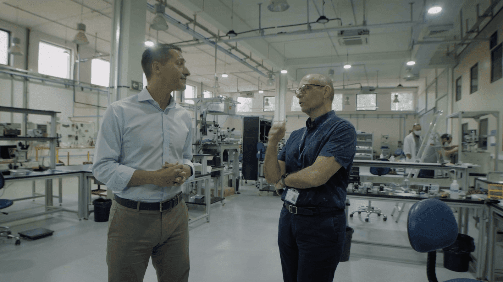 Keith Demicoli interviewing Fizoptika's Arthur Tua on l-Intrapriża